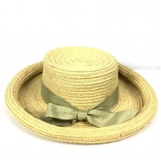 Redfish Designs Mujer’s Straw Sun Hat Wide Brim Ribbon Trim New Without Tags  eb-99915974